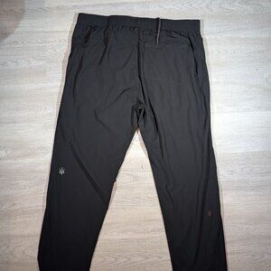 Rhone Torrent Pants Windbreaker Mens XL 36x30 Black Performance Golf Nylon Sweat